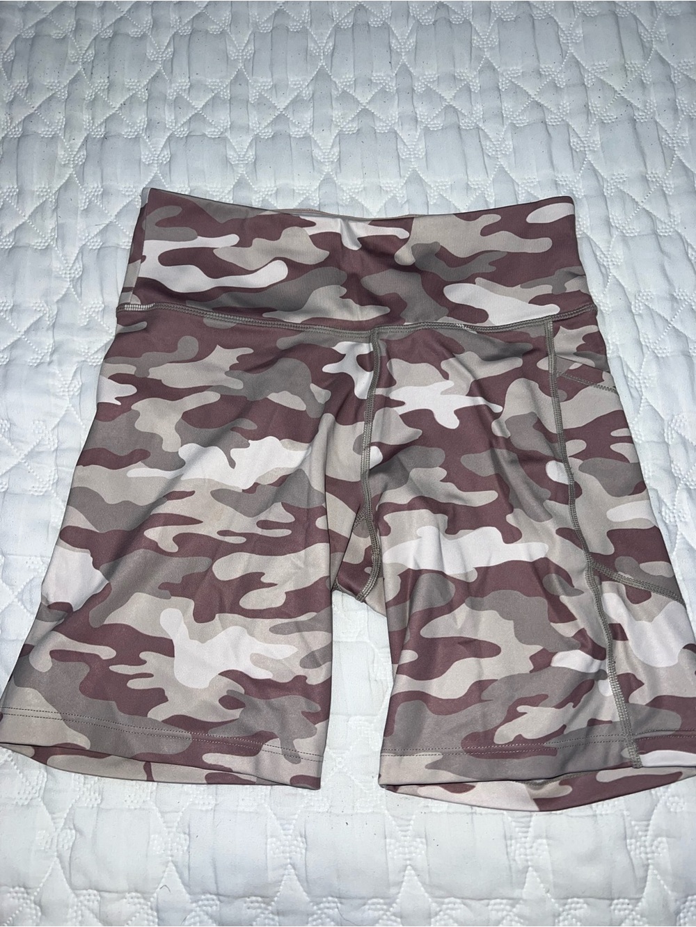 Calvin Klein Women’s Camo High-Waist Performance Shorts